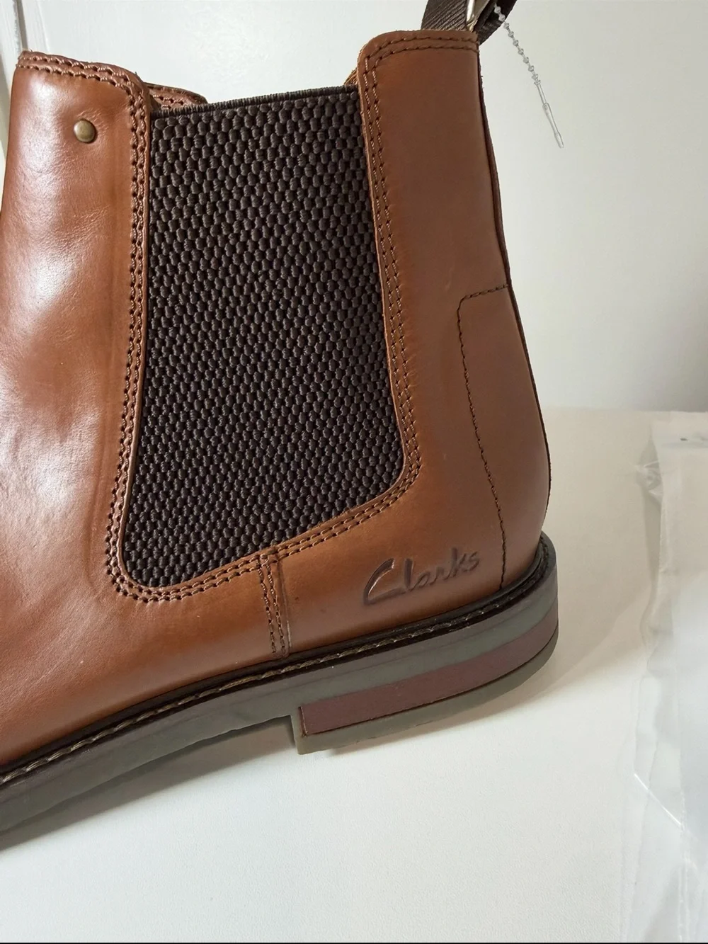 Clarks sleek tan